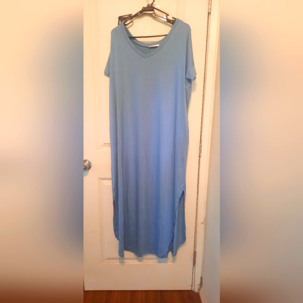 Women's short sleeve jersey dress size L